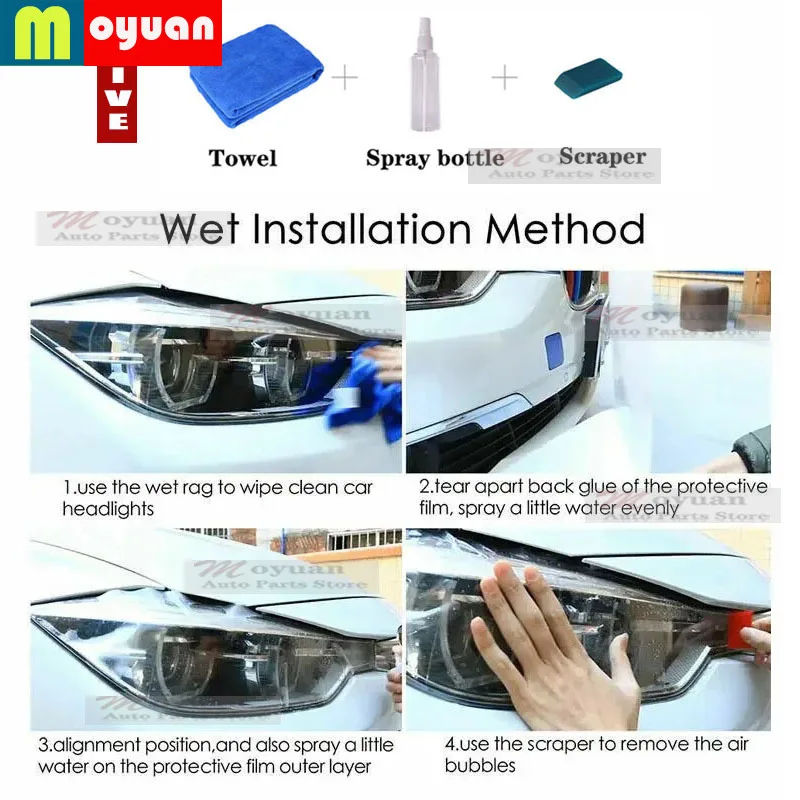 2019-2026 For Dodge RAM 1500 TRX Rebel Car Headlight Protective Car Film Headlamp Transparent Black TPU ExteriorCar Accessories view 5