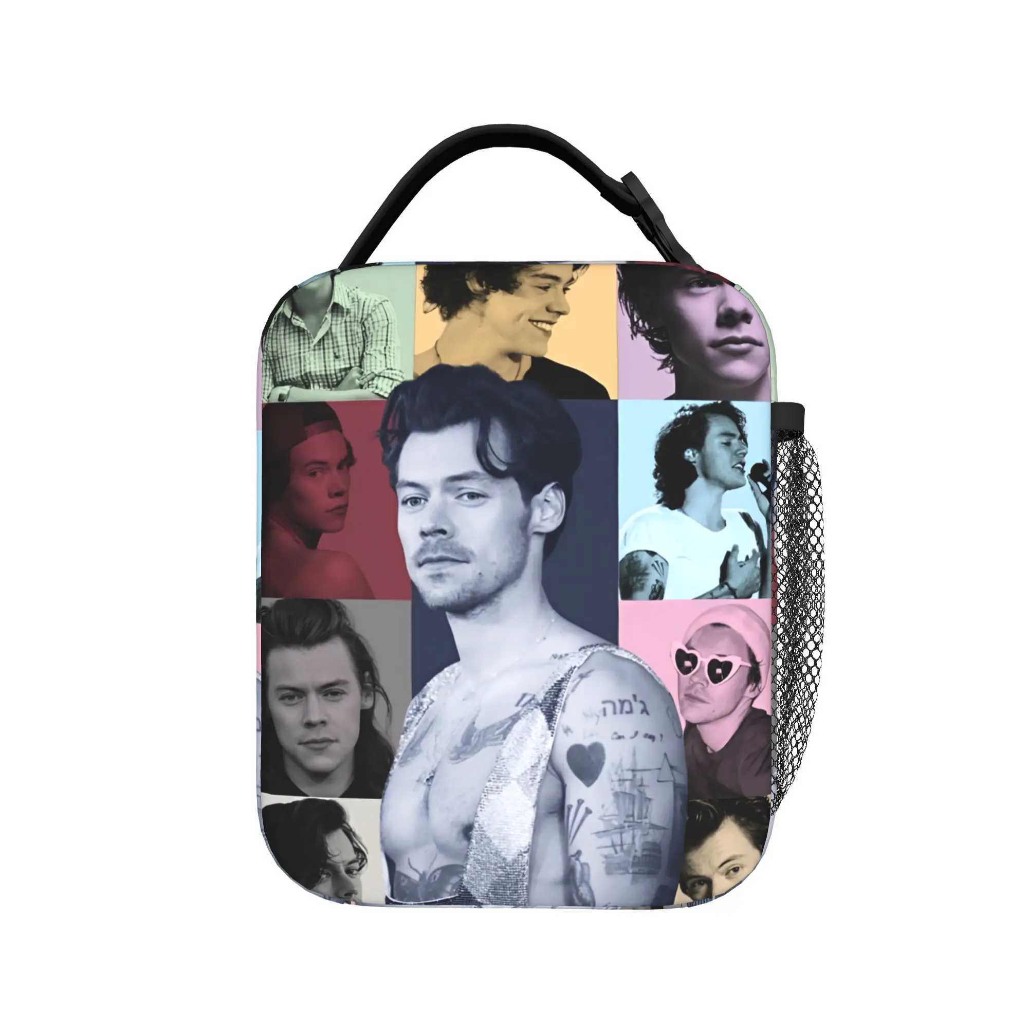 Harrys Styles Thermal Insulated Lunch Bag for Work Singer Portable Bento Box Thermal Cooler Lunch Box