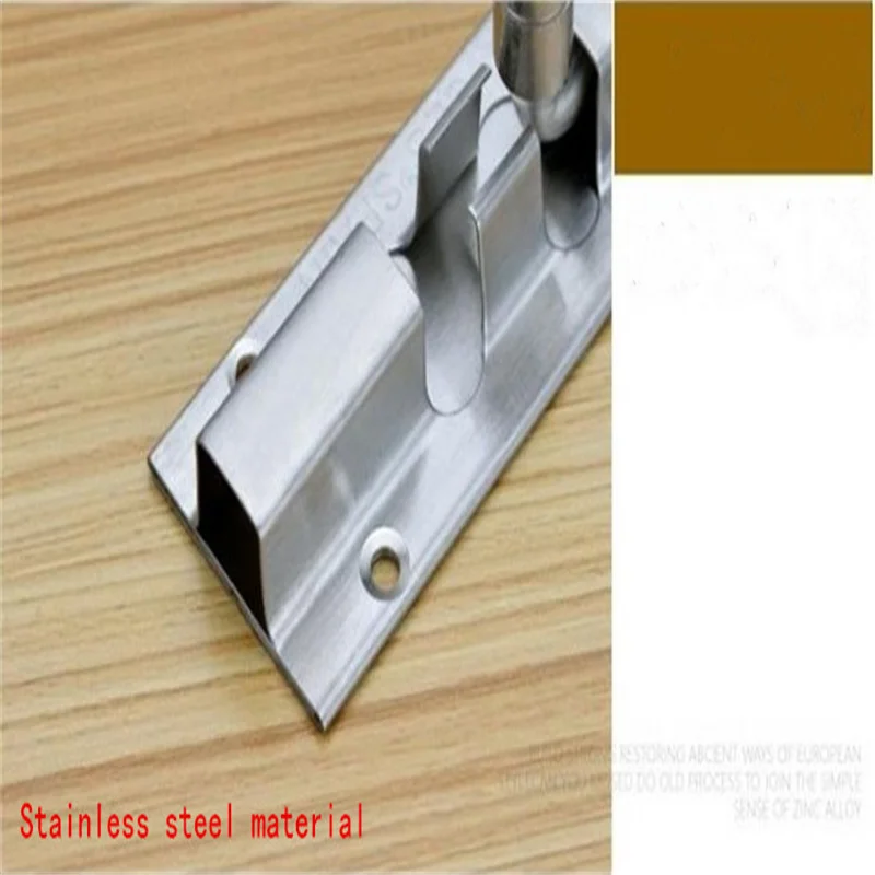 Stainless steel bolt door lock buckle wooden door window bathroom anti-theft thickened door bolt door buckle surface mounted bol