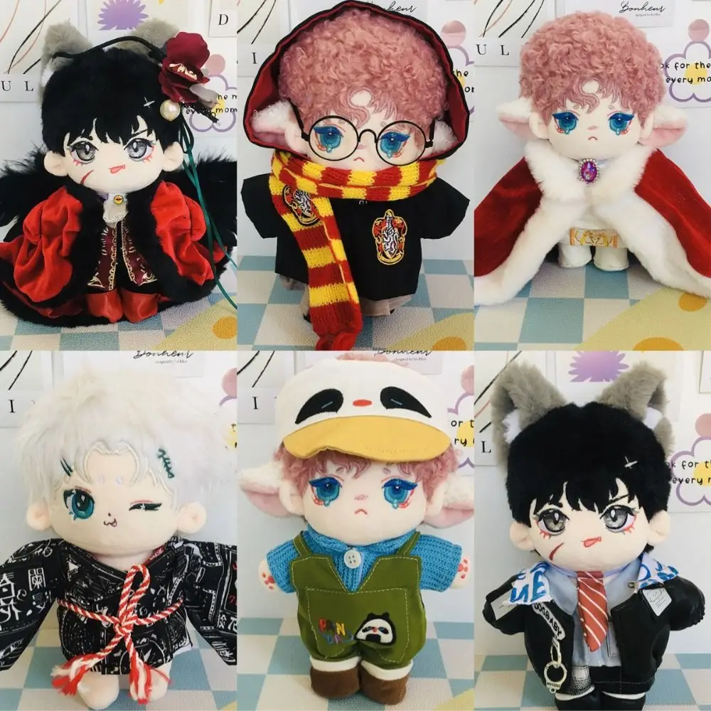 

Cute 20cm Cotton Doll Doll Clothes Set Multiple Styles OB11 Doll Outfit Cosplay Props Gift Mini Sweater Set Plush Toy