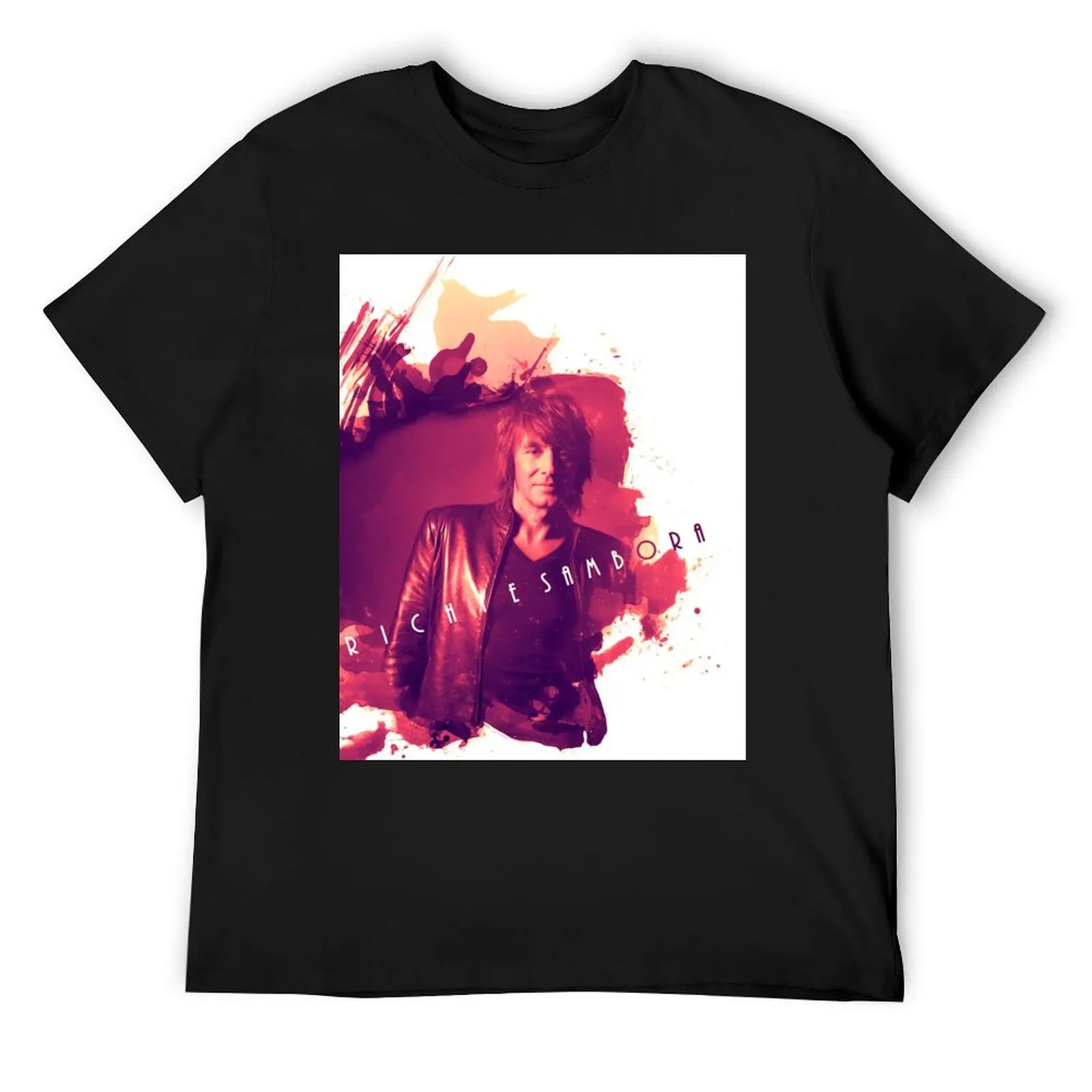 Richie Sambora Splash T-Shirt heavyweights plus size tops tee shirts for men