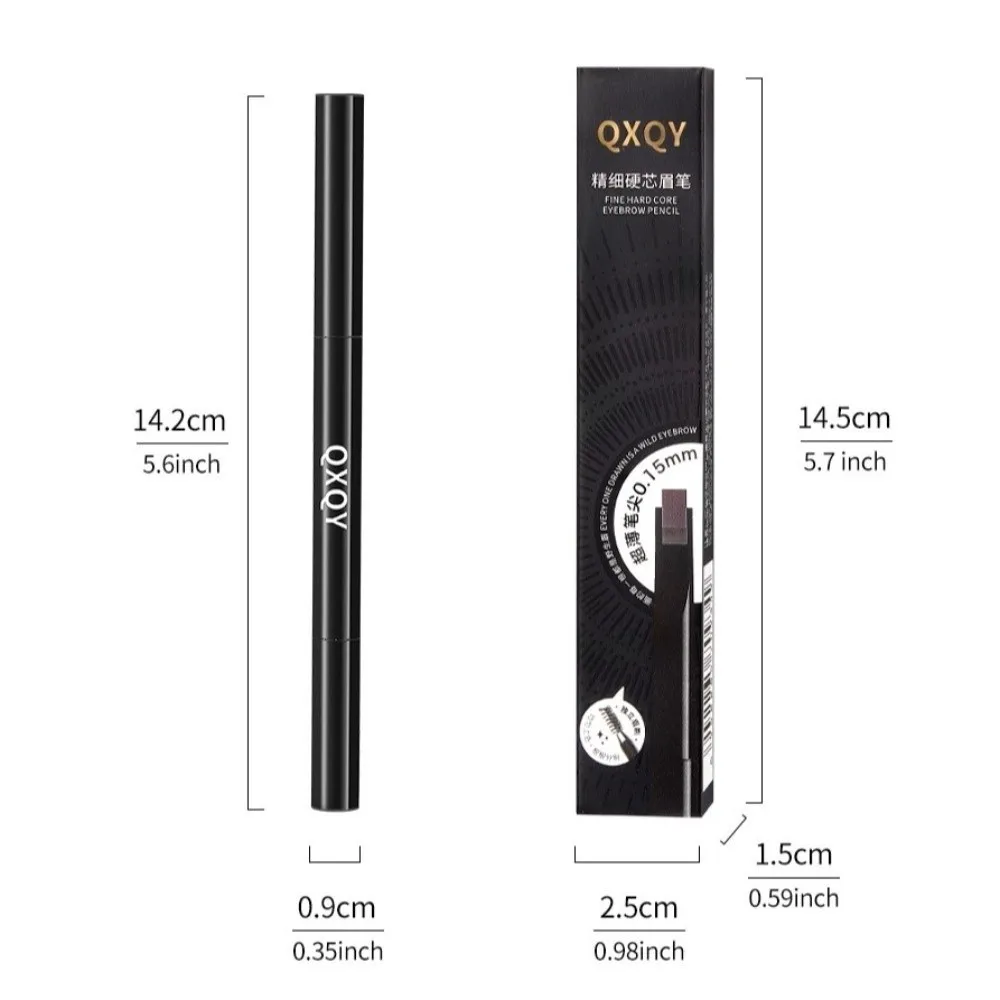 Durable Waterproof Eyebrow Pencil Long Lasting 4 Color Options Double Head Eyebrow Pencil Triangle Shape Eyebrow Pen For Women