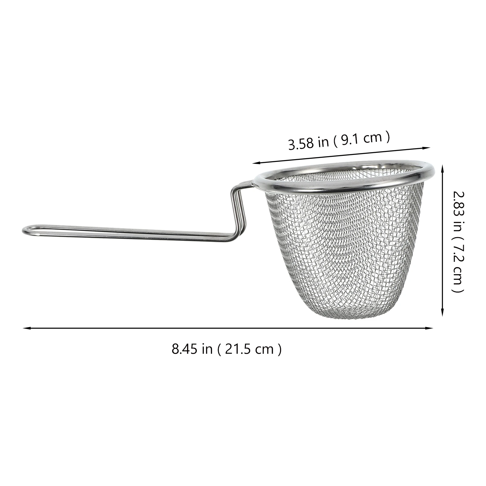 

Stainless Steel Fine Mesh Cooking Colander Long Handle Hot Pot Frying Food Filtering Tool Kitchen Noodle Colander Basket