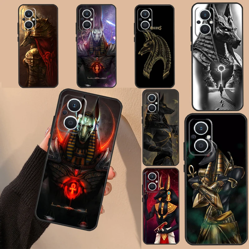 Anubis Ancient Egyptian God Case For OPPO Reno 8T 8 Pro 7 5 4 6 Lite 2Z 4Z 5Z OPPO Find X5 X6 Pro X2 Lite X3 Neo Cover