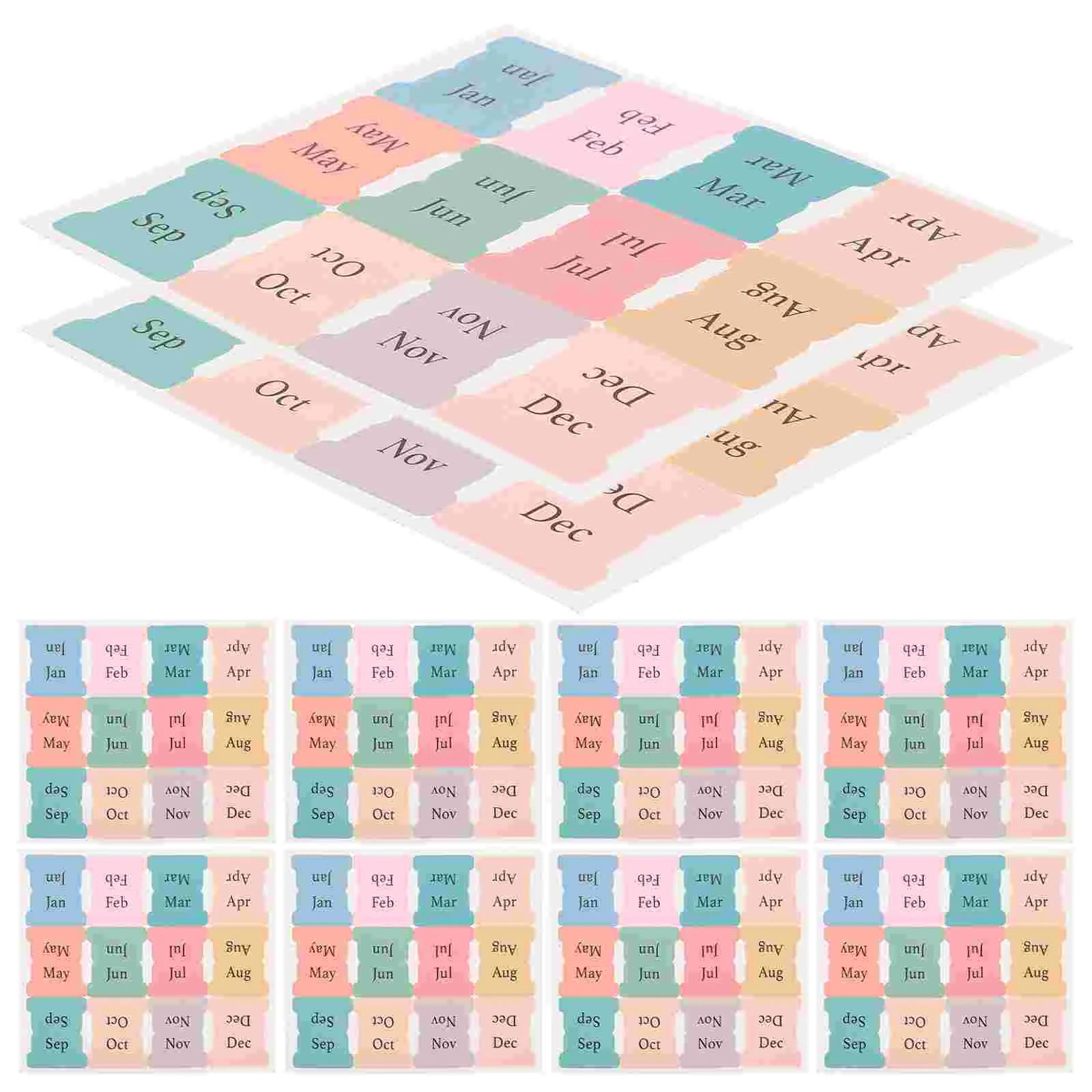 

10 Sheets Stickers Color Note Page Tabs Book Tags Self-adhesive Portable Divider Sticky Reading Markers Compact