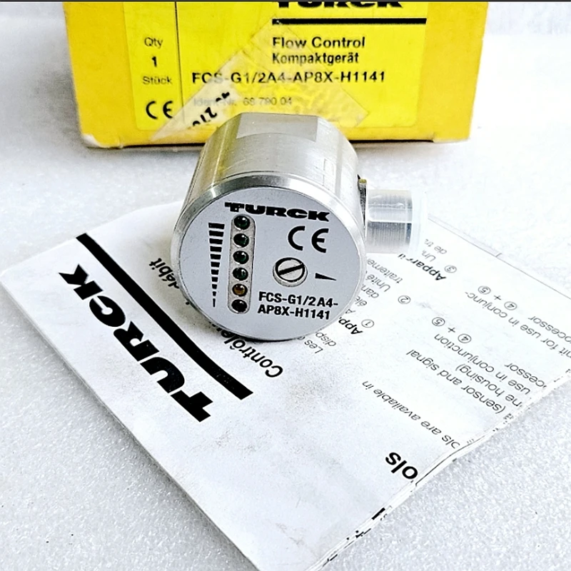Original FCS-G1/2A4-AP8X-H1141 Turck Flow Sensor G1/2 Thread PNP Output for Water Oil