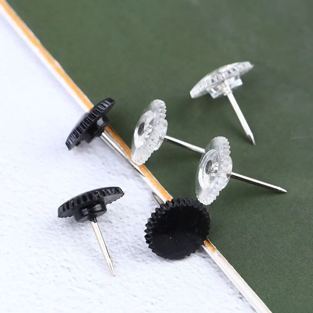 أسود صور جدار خريطة علامات دبوس الدفع الزخرفية متعددة الأغراض خريطة دبابيس الرسم دبابيس مثل العتاد دبابيس الإبهام المسامير #2