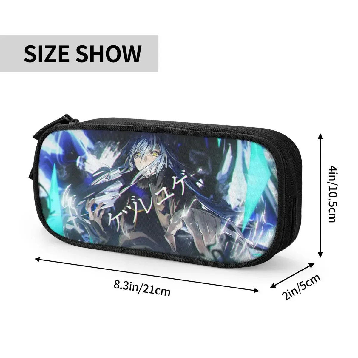 Anime Rimuru Reincarnated As A Slime TenSura Big Capacity Pencil Pen Case School Large Storage Bag Pouch Holder Box Organizer