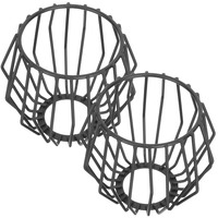 2Pcs Iron Craft Lamp Shade Black Metal Hanging Light Covers Hollow Out Design for Ceiling Pendant Lamp Decorative Shade