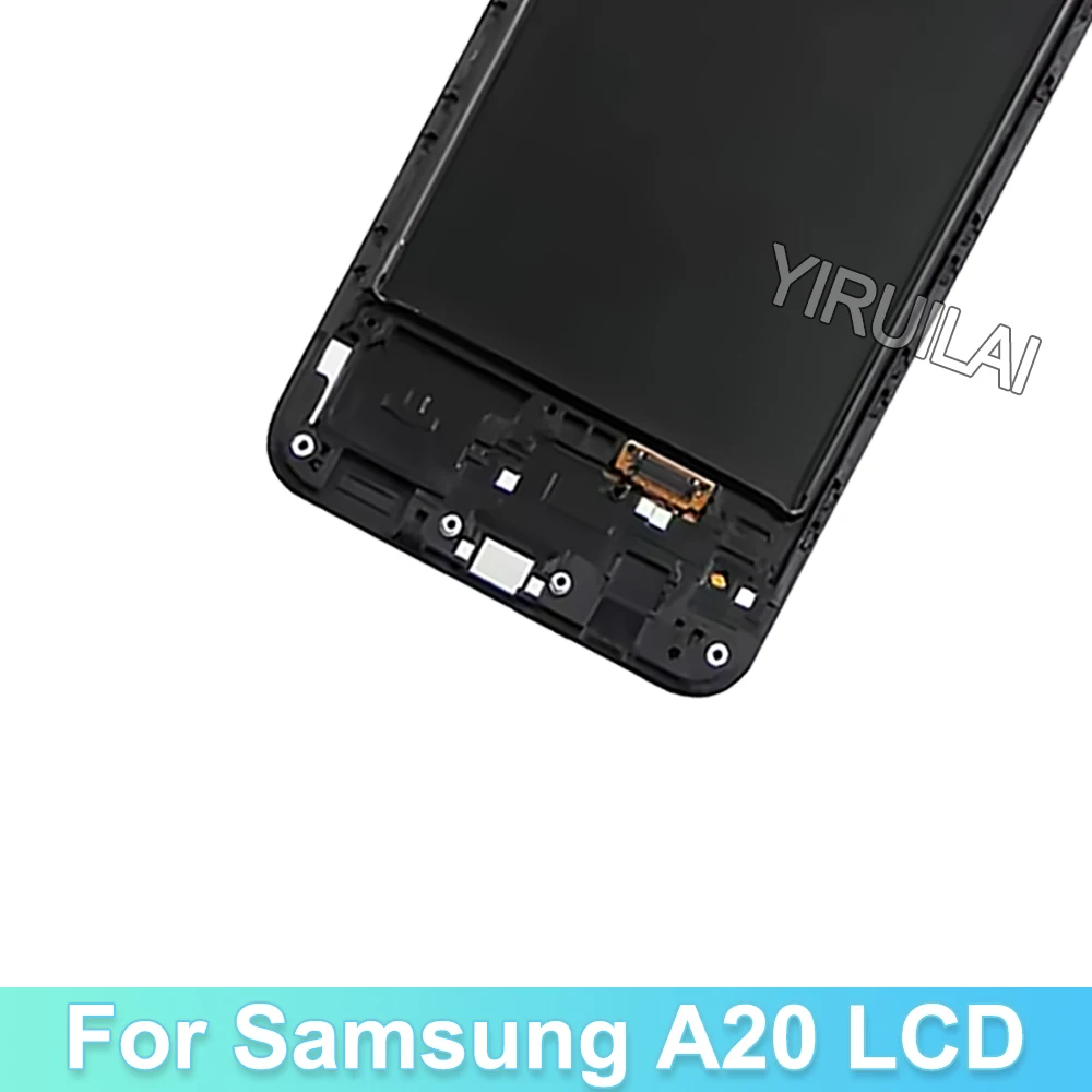 Tested A20 Lcd Display for Samsung Galaxy A20 A205 A205F/DS A205G/DS Display Touplay Touch Screen Digitizer Assembly Replacement