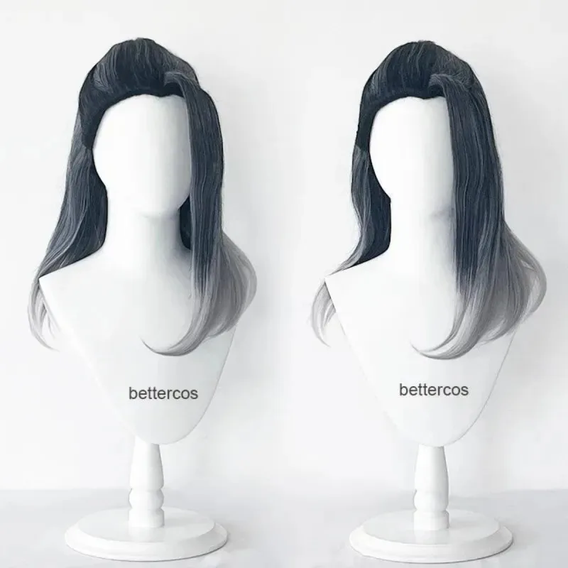Valorant Viper Fade Game Cosplay 50cm Long Heat Resistant Synthetic Hair Halloween Party Role Play Anime Wigs + Wig Cap