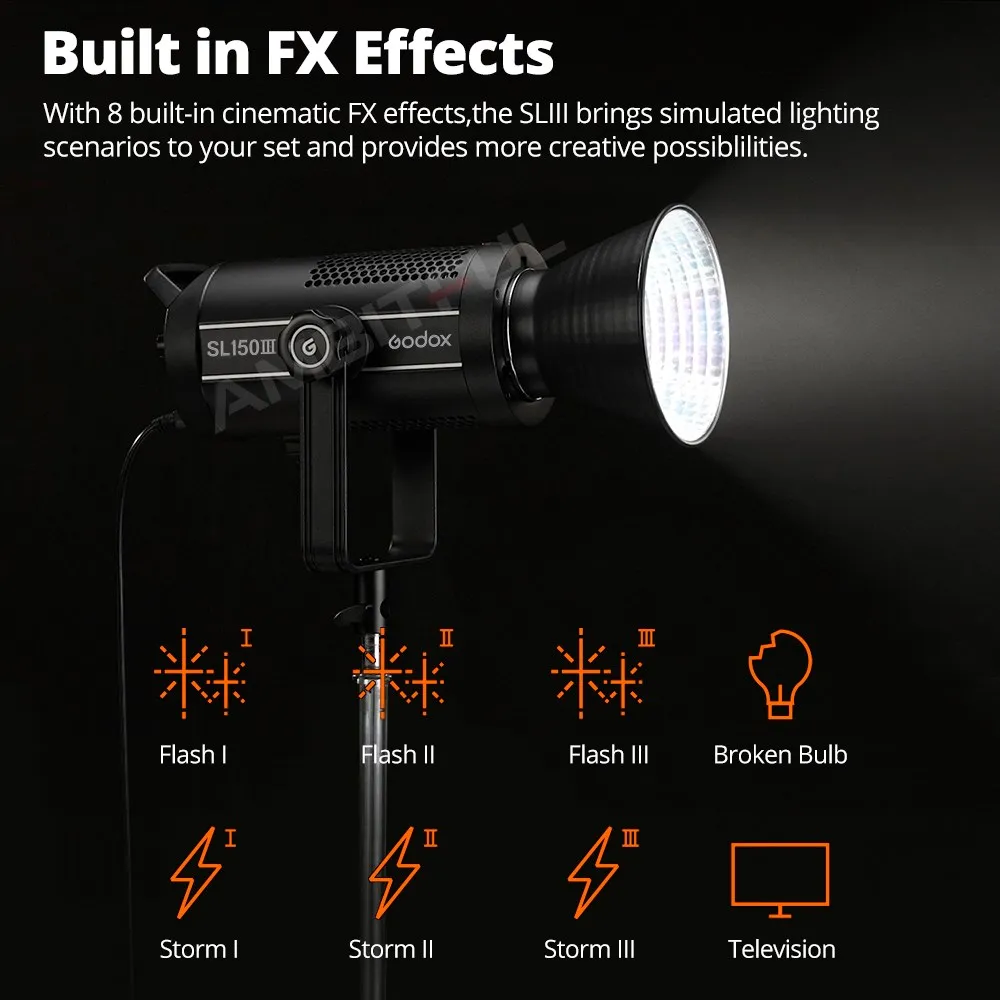 Godox SL150III SL-150W III LED Video Light 150W Bowens Mount