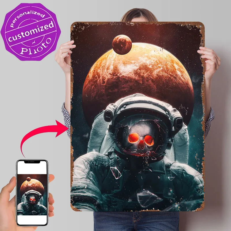 Dead Space Poster Retro 3D Printed Metal Signs Customized Wall Hanging Gift for Living Room Decorations Man Art of Murals Decor