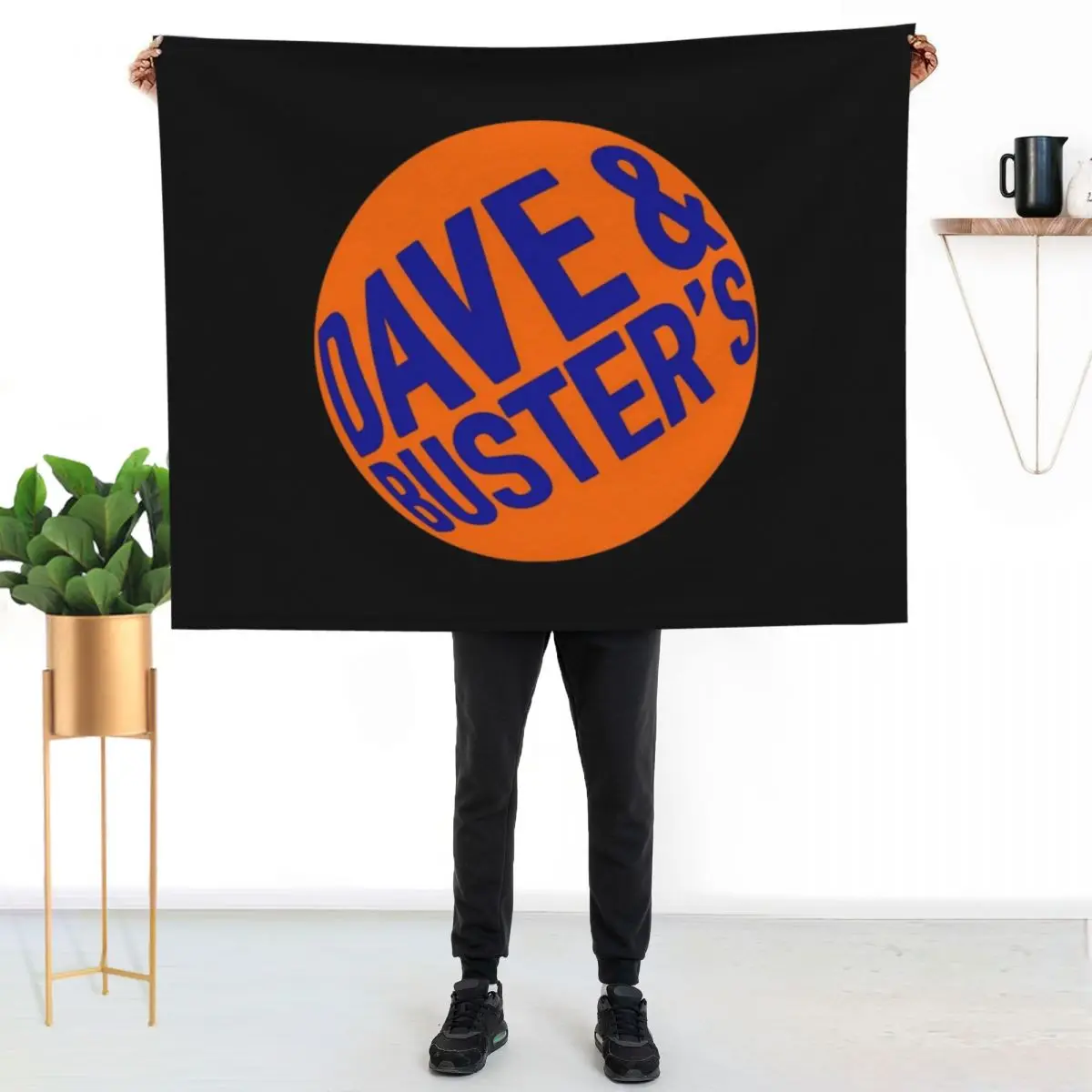 

Dave & Buster's Logo Throw Blanket Lightweight Warm Blanket for Travel Camping