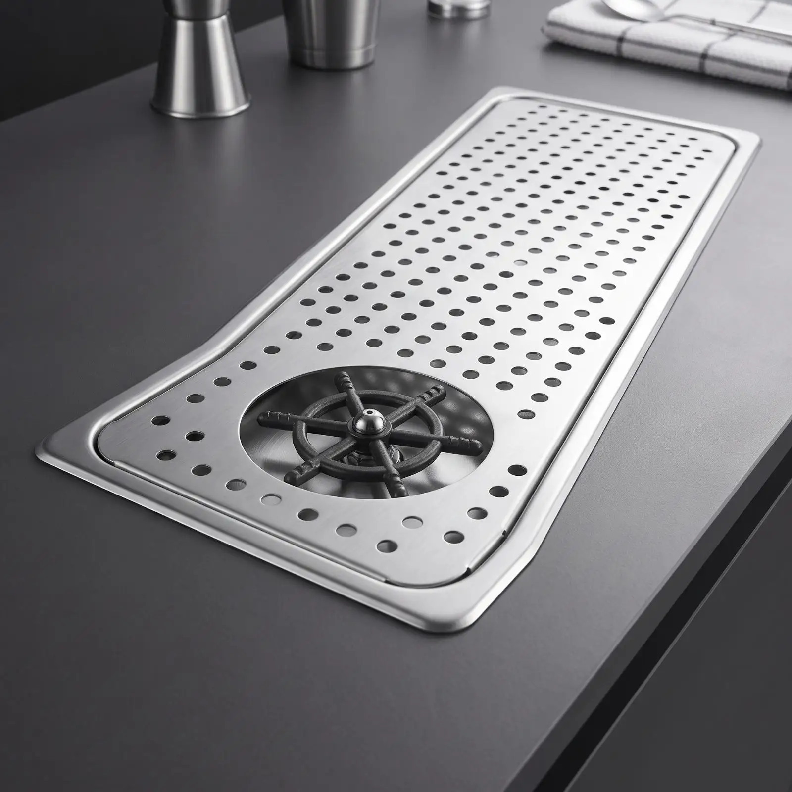 Professional Bar Sink Washer with Black Spray Head for Drinkware Cleaning Coffee and Tea Tools