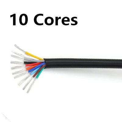 2 ~ 10 m UL2464 Elektronische Drähte 30 28 26 24 22 20 18 16 14AWG Signalsteuerkanal 2 3 4 5 6 7 8 9 10 Kerne Audio-Stromkabel