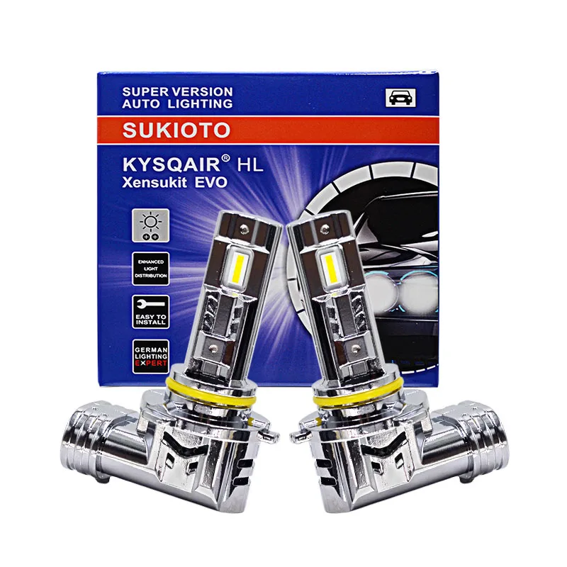 

2PCS SUKIOTO 9005 HB3 LED Headlight Bulbs H1 H3 H7 H11 LED Lamp 6000K Super Bright H15 LED Canbus Car Lights 70W 30000LM 12V