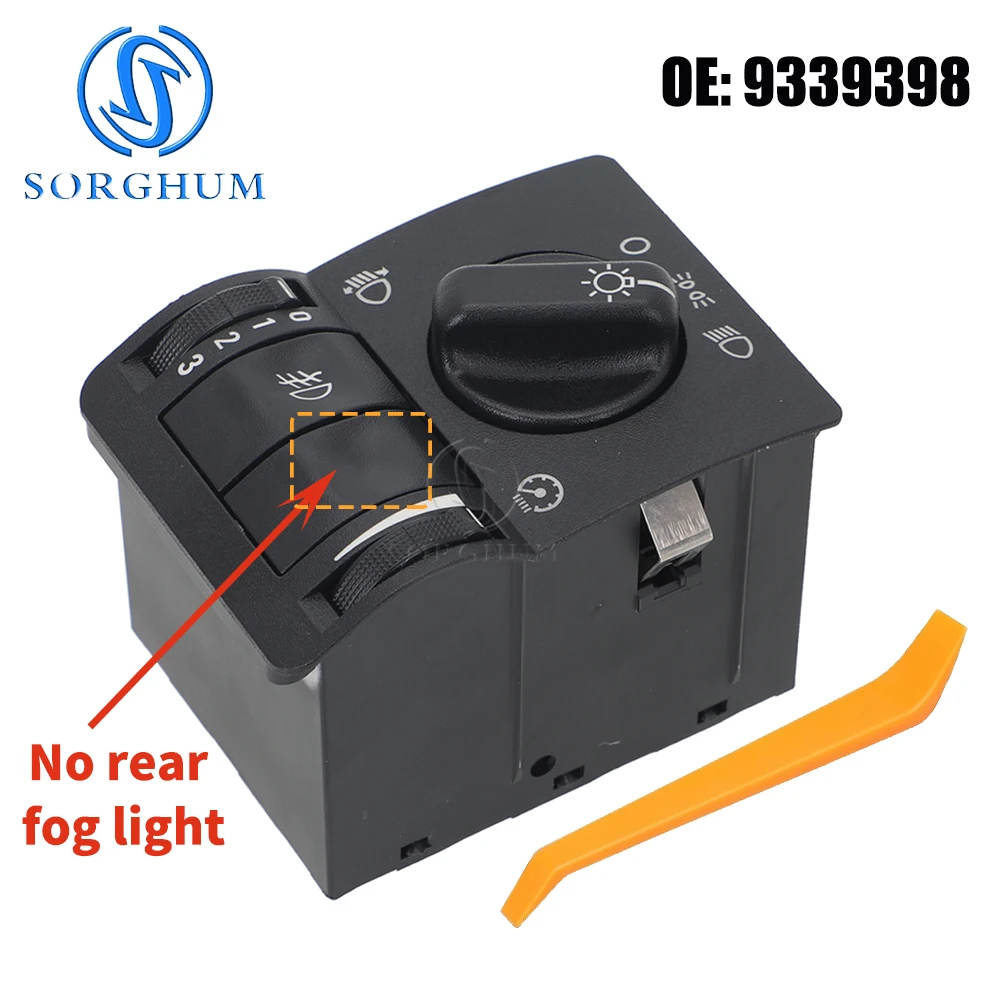Car Headlight Switch Head Lamp front Fog Light Contol 9339398 for Opel Zafira 2001 2002 2003 2004 2005 2006 2007 2008 2009 -2012
