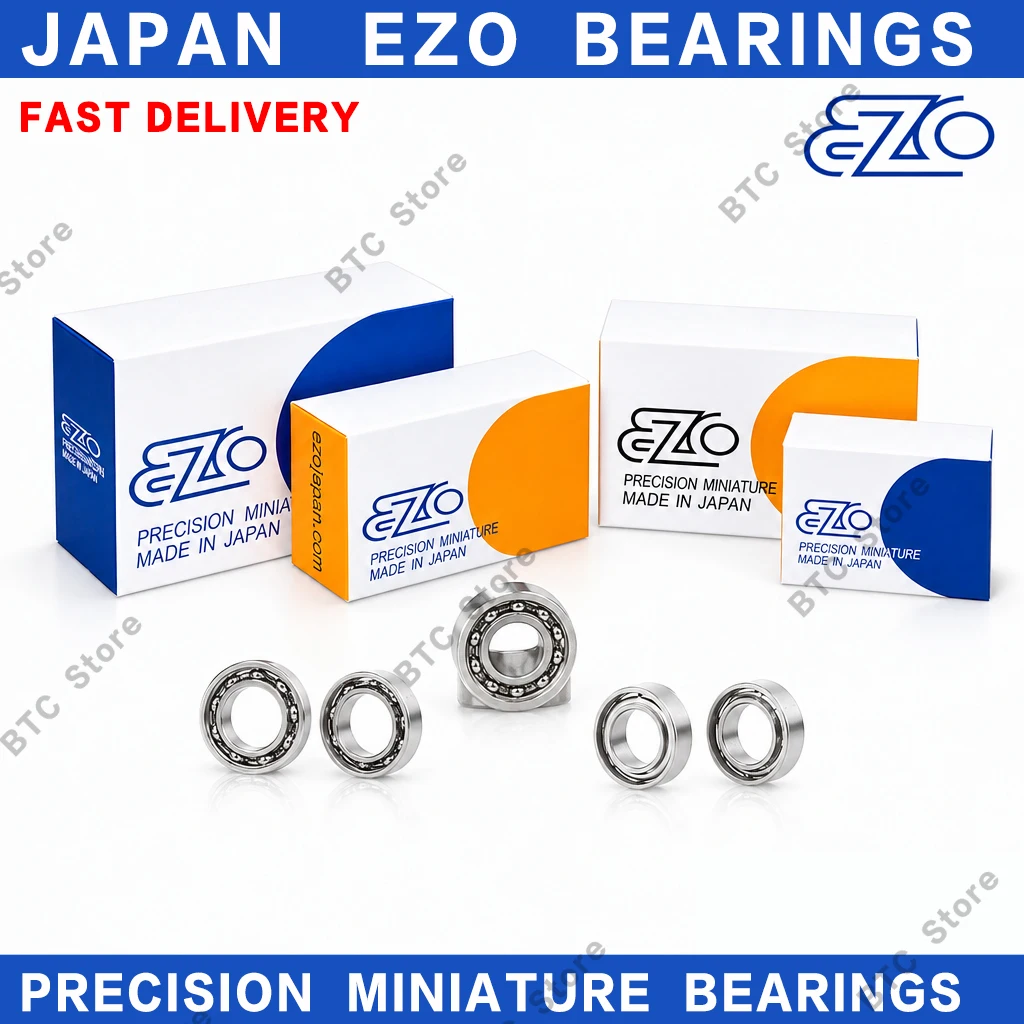 10Pcs Japan EZO Bearing ABEC-9 698 698ZZ 698-2RS 8x19x6mm Miniature Ball Bearings