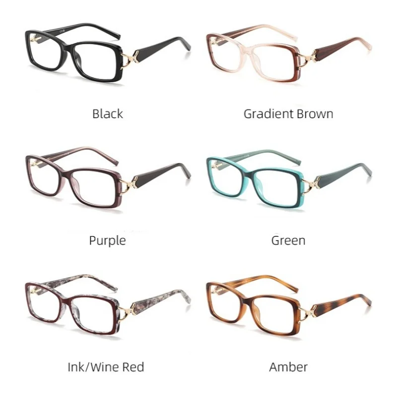 Óculos de prescrição quadrados anti-luz azul feminino masculino tr90 lente de miopia óculos ópticos míopes lunettes 0 -0.5 -0.75 a-6.0