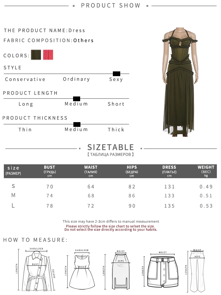 Weird Puss Rüschenrand-Patchwork-Kleid für Damen, elegant, mit schrägem Ausschnitt, Bandagen, rückenfrei, ärmellos, für Urlaub, Party, Mode, figurbetont – Detail 1