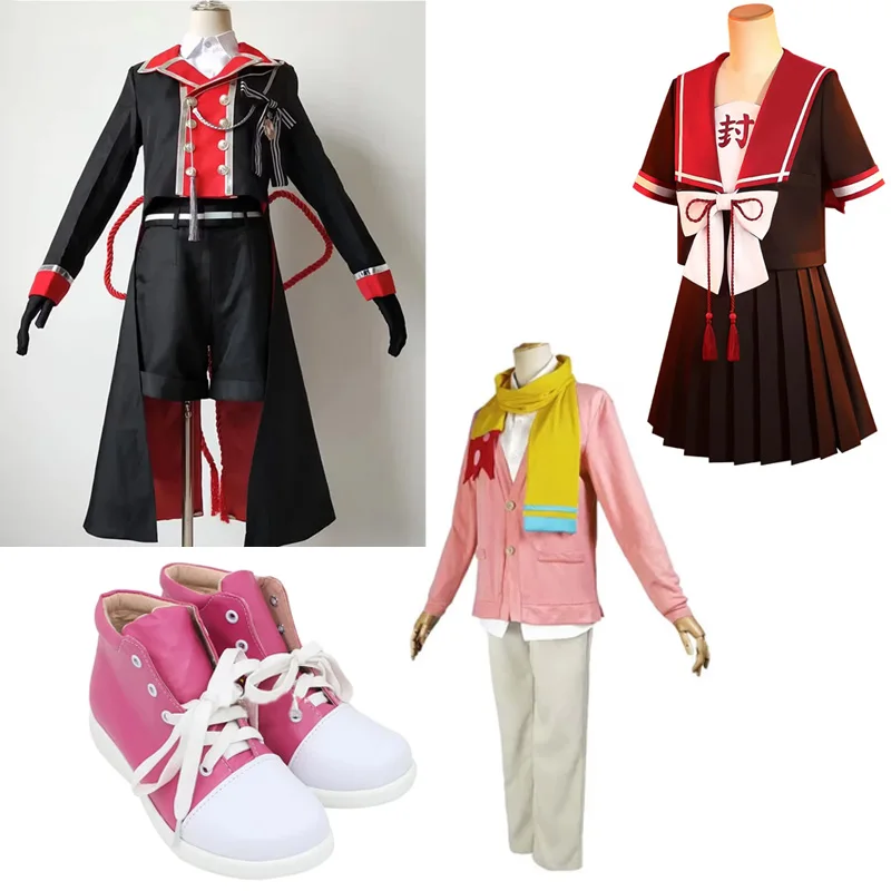 Anime Hanako kun Mitsuba shoes Cosplay   Yugi Amane Idol Singer Uniforms Costume boots custom made