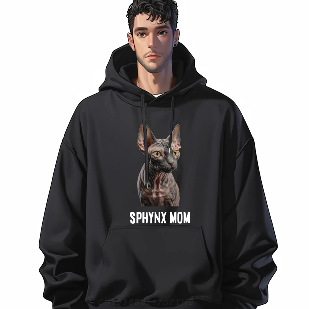 

Sphynx Cat Mom Funny Hairless Cat Lover Cats Owner Mom Funny Pullover Hoodies Men Band Hoodies