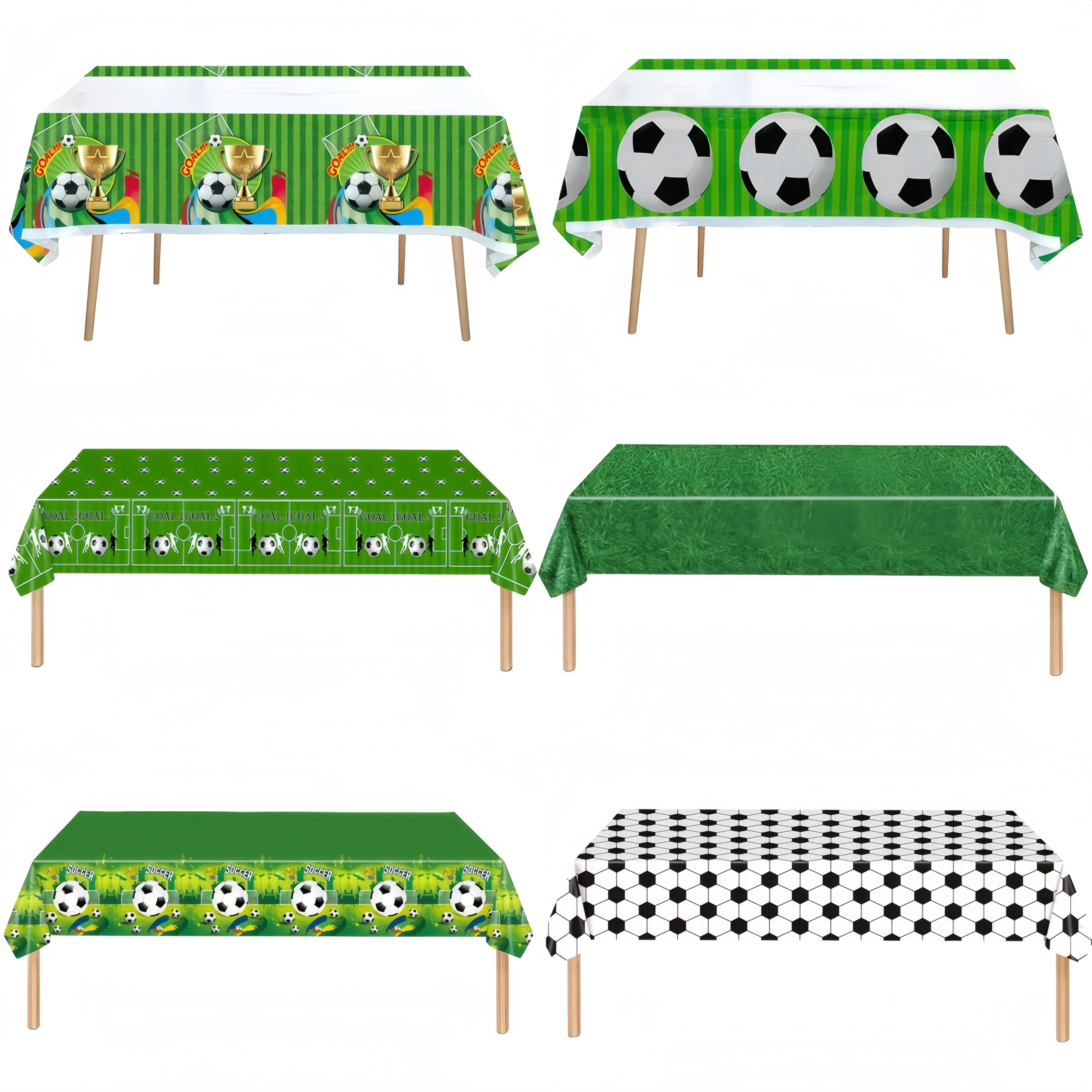 Football Party Tablecloth Party Decoration Rectangular Football Table Cover Kids Boys Football Birthday Party Decor Supplies