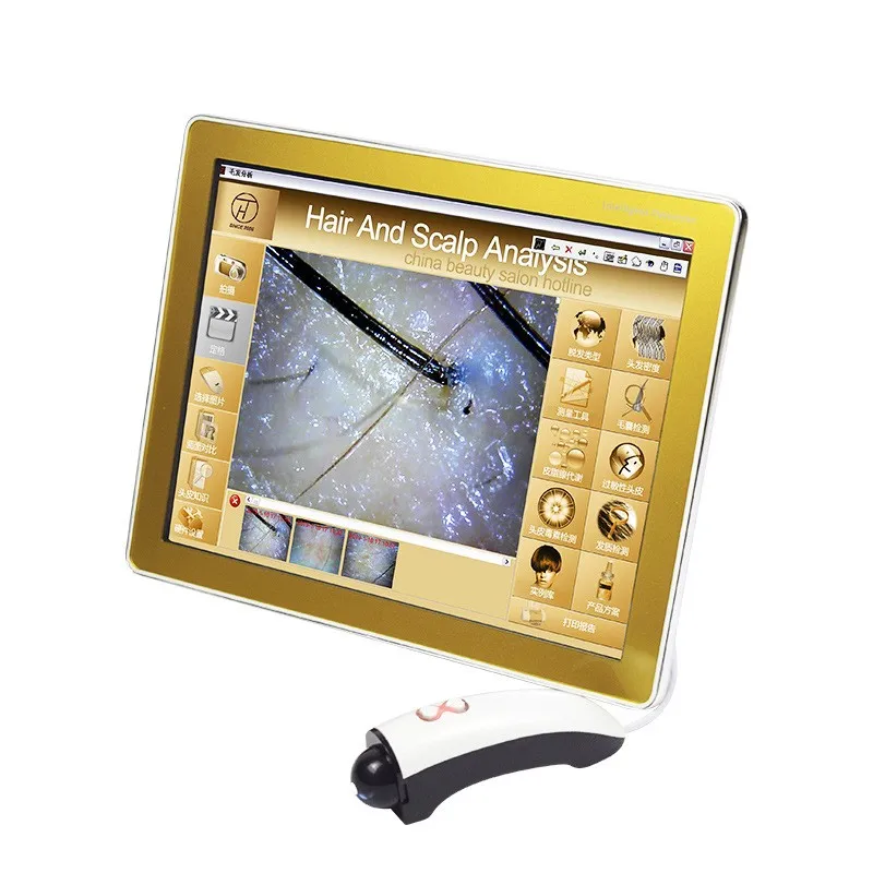 

Новый интеллектуальный тестер кожи головы, тестер волосяных фолликулов, высокоточный тестер волос, универсальная тестовая машина для всех видов волос.