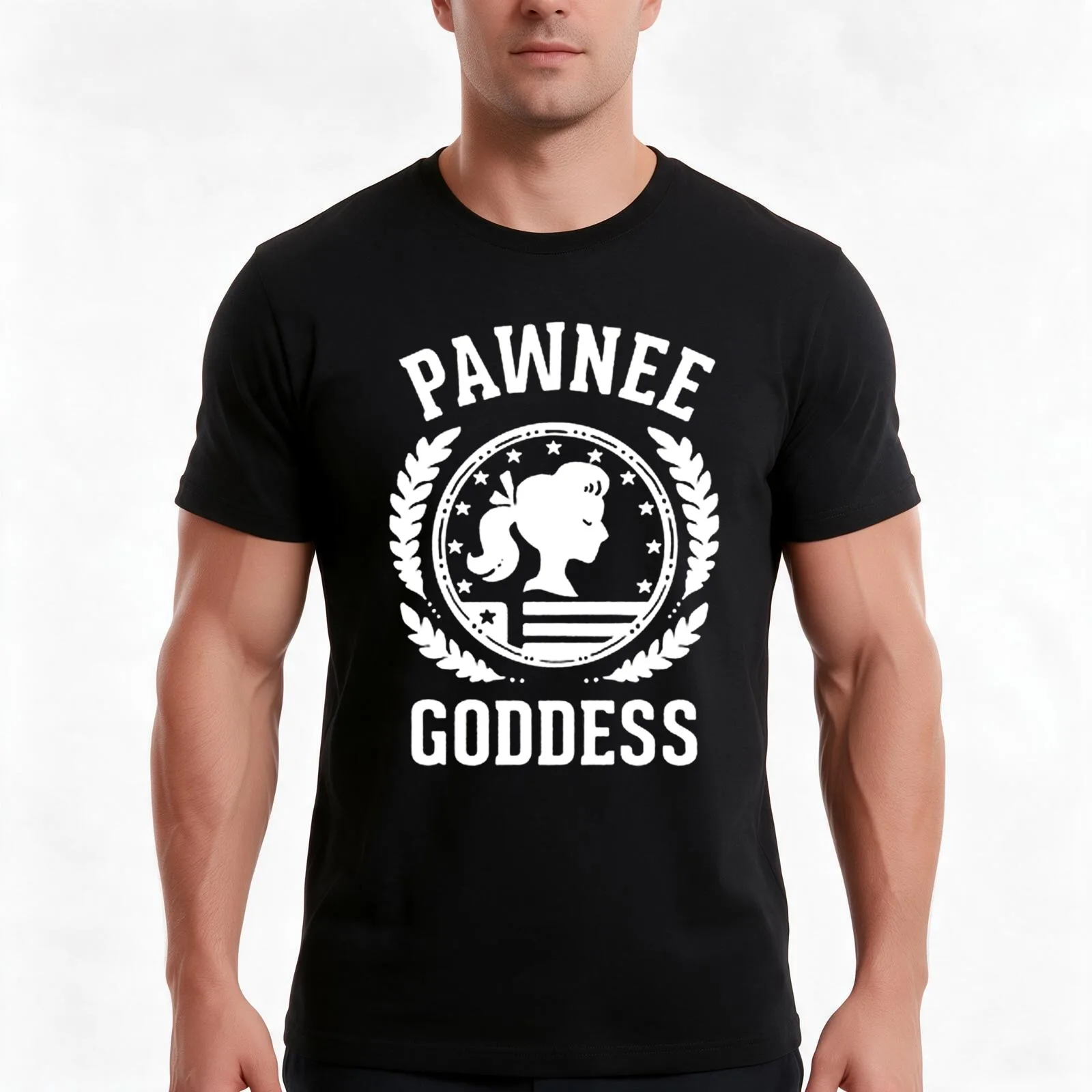 PAWNEE GODDESS T-Shirt Summer Casual Cotton Tee Oversized Streetwear Tops Vintage Graphic Print Loose Fit Short Sleeve