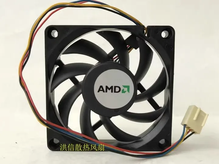 Free shipping original DE07015B12L 12V 0.30A PWM four pin CPU fan 7CM AMD intelligent speed regulation