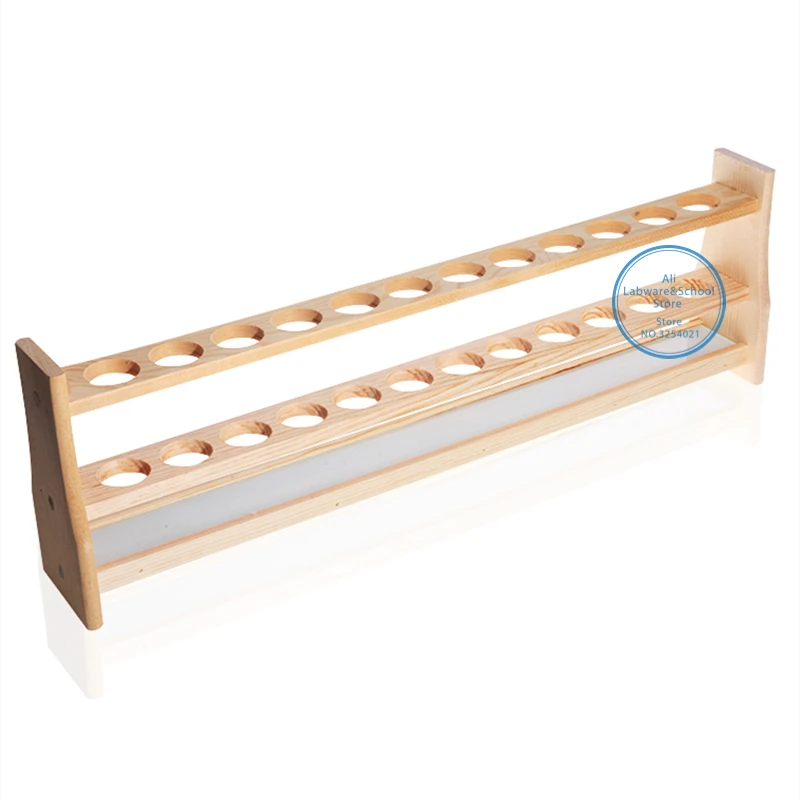 High Quality Wooden Test Tube Rack Color Tube Rack 6 and 12 Holes 10ml 25ml 50ml 100ml