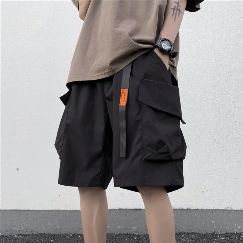 

Bla Workwear ort Pants Men's Summer Thin Loose Casual Mid-Length American Vibe Five-Point Pants Faionable Youth Energy ...