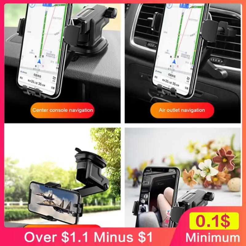 Handsfree Car Vent Pho Telescopic For All Phones Carbon Fiber Mobile Phone Holder Navigation Mobile Phone Holder