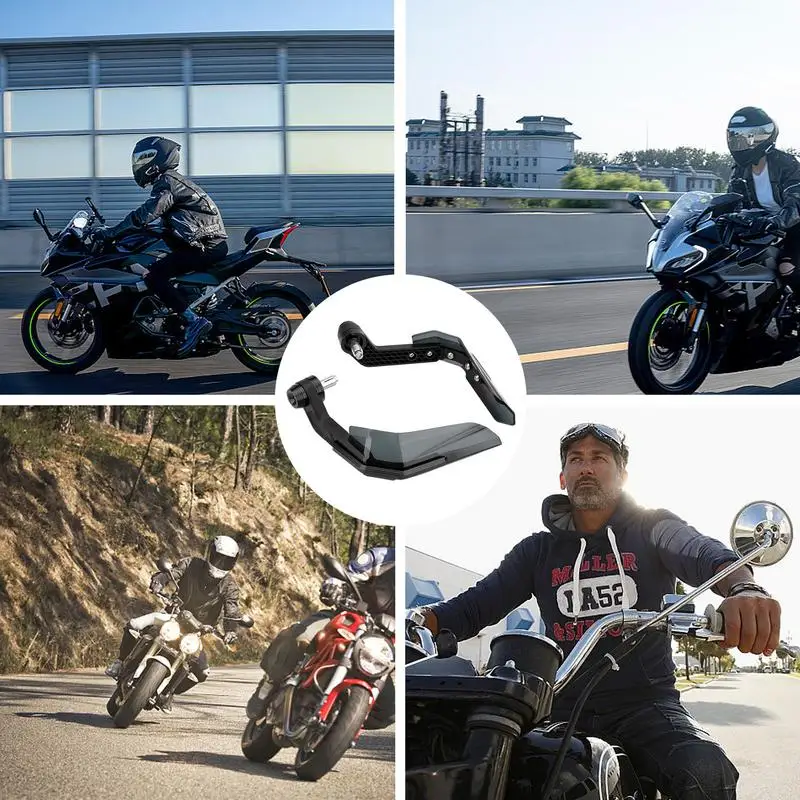 Motorcycle Handguards Aluminum Alloy Brush Bar Wind Protector Hand Guards Universal Motorcycle Hand Grip Covers Handlebar Hand
