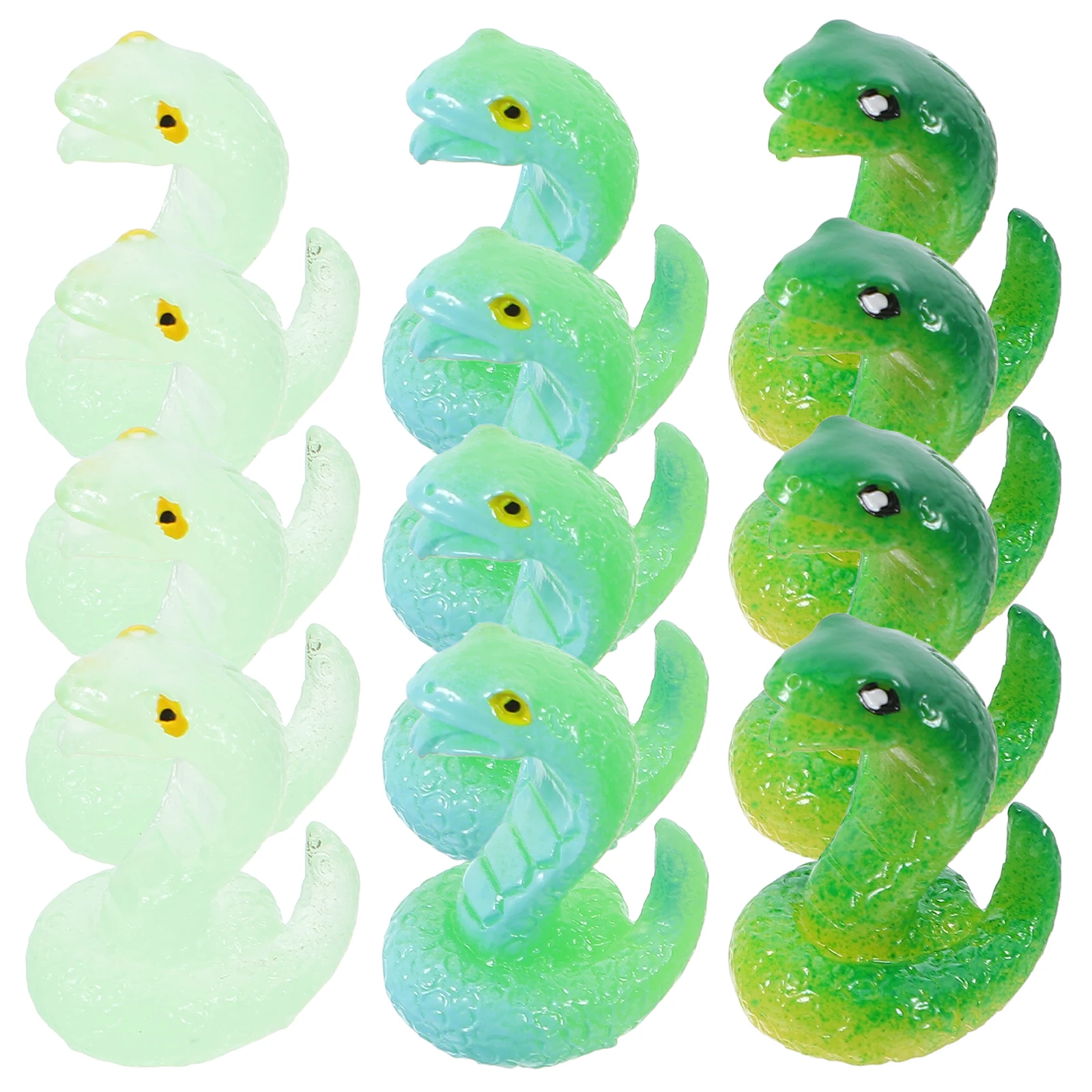 

16 Pcs Miniature Snake Figurines Resin Animal Decorations Garden Landscape Small Statue Desktop nament Realistic Design Moss