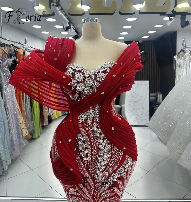 Vestido de sereia com lantejoulas frisado tapete vermelho, vestidos de festa de cerimônia formal, cristal prateado, vestidos de casamento, grandes eventos