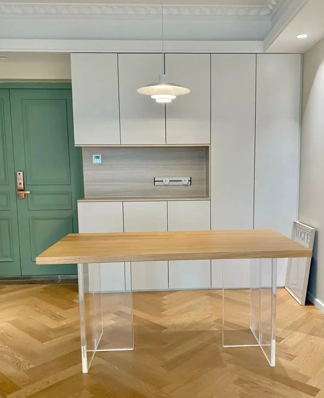 Acrylic Suspended Dining Table Home Creative Simple Desk Designer Workbench Desk