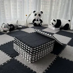 Baby Soft Plush Warm Carpet Children's Room Play Mat EVA Foam Living Room Bedroom Patchwork Mat Anti-slip and Anti-vibration Pad