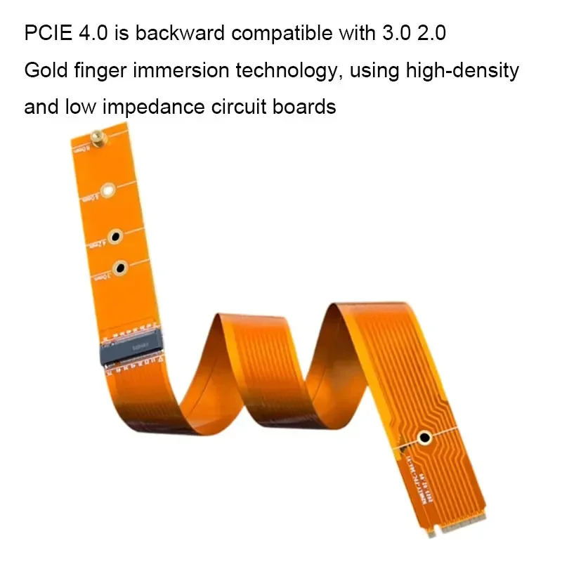 M.2 NVMe SSD Extension Cable m2 Solid Drive Riser Card M.2 SSD PCI Express 4.0 X4 M Key Extender for M.2 2230 2242 2260 2280 SSD