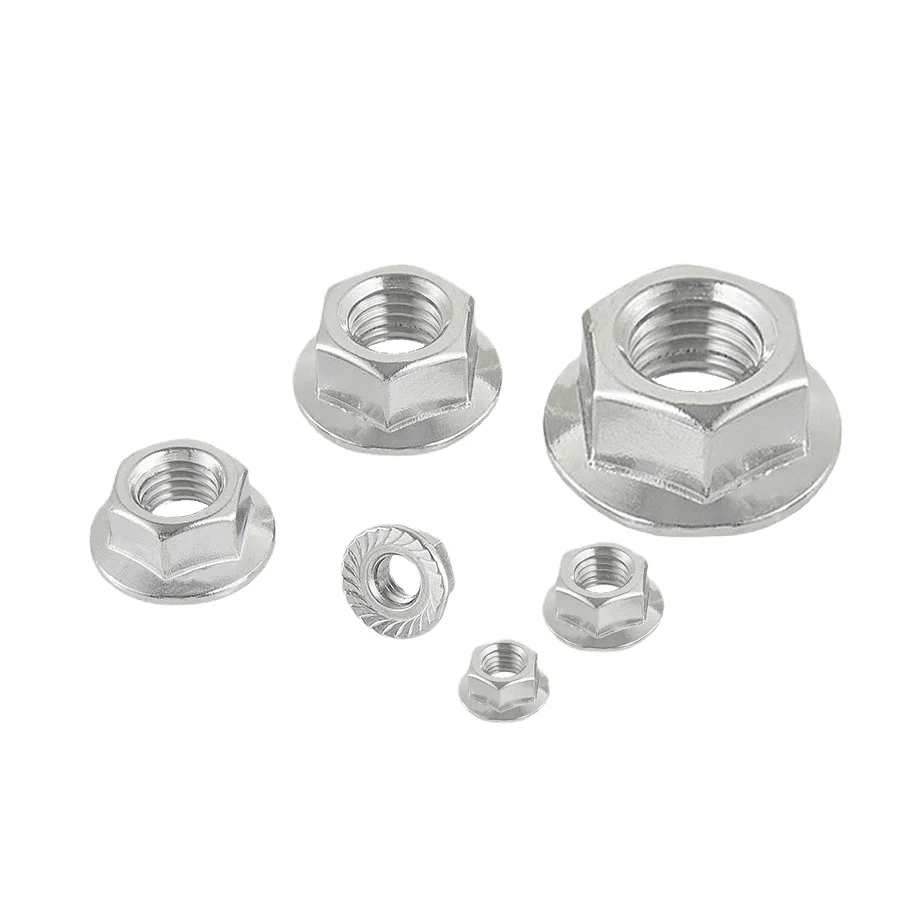 Nickel Plated Stainless Steel Flange Nut for Mining Healthcare Water Treatment