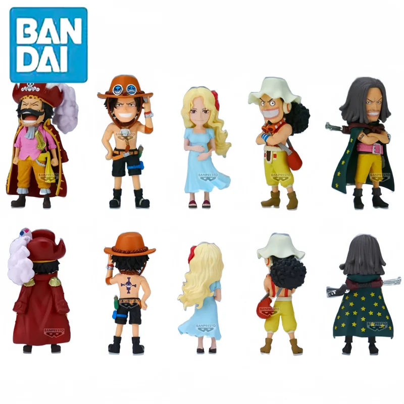

Подлинная Bandai One Piece Gashapon Wcf Toys Devil Nut Ace Roger Аниме Фигурка Garp Luffy Roger Модель Орнамент Украшение Подарочная Игрушка
