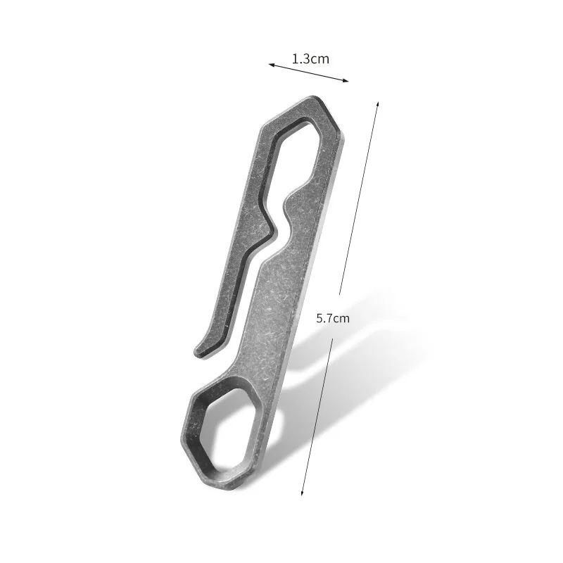 Titanium Alloy Keychain, Springless Quick Release Belt Buckle, Metal Belt Buckle, Outdoor EDC Camping Equipment