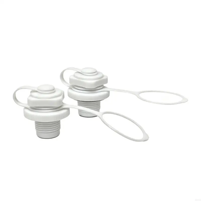 Inflatable Watercraft Valves Replacement, Threaded Plastic Air Valves With Retained Cap for Kayaks Equipment Care and Handling