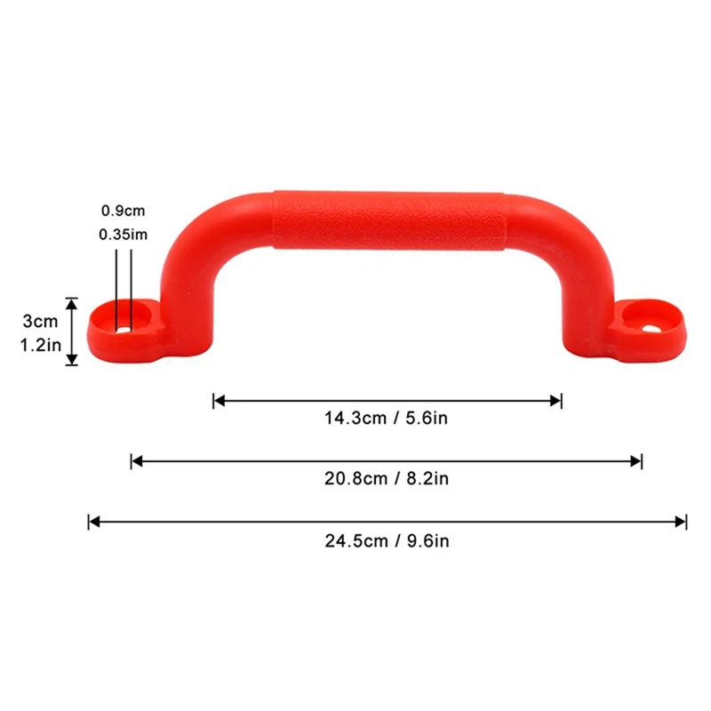 3 Pair Children Playground Nonslip Handle Mounting Hardware Kits Climbing Frame Stair Handrail Swing-Drop Ship