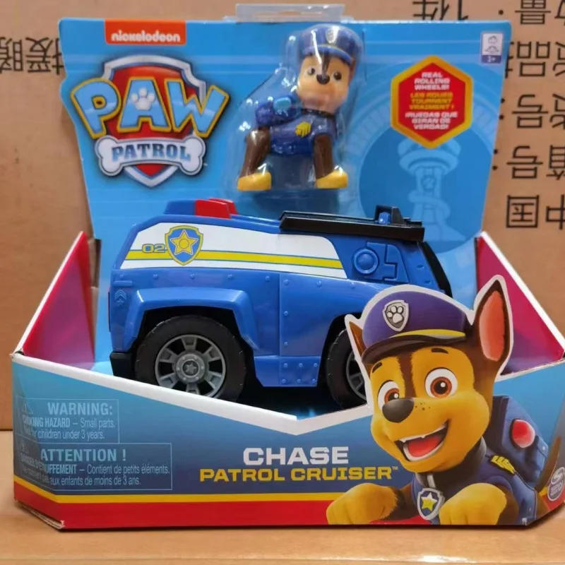 Original Paw Patrol Vehicle Car Big Rescue Series Ryder Tracker Everest Chase Rex Skye Rocky Marshall Zuma Birthday Gift Toy