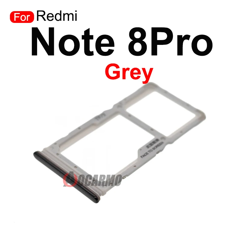 New Sim Tray For Xiaomi Redmi Note 8 Pro Note8 8T SIM Card Tray Slot Holder Adapter Socket Replacement Parts