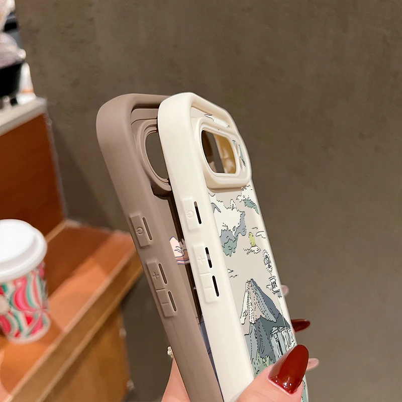 Landscape Pattern Solid Color TPU Case For Google Pixel 10 8 7 Pro 8A Pixel 9 Pro XL Shockproof Soft Silicone Protector Cover