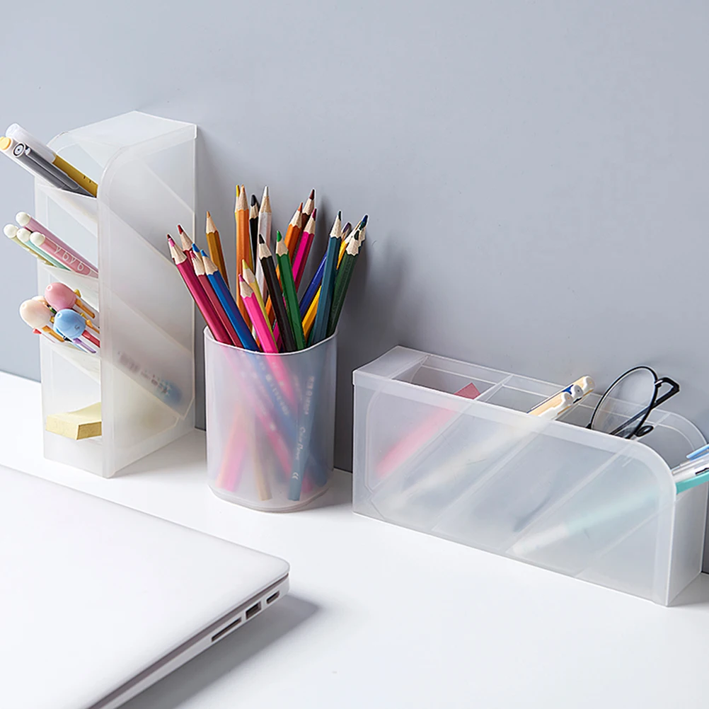 

Stationery Storage Tube Pen Desk Holder Multifunction Tabletop Organizer