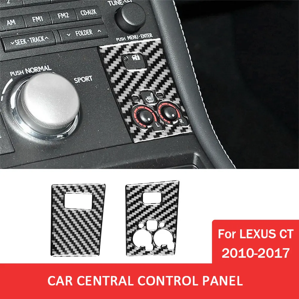 

Car Central Control Panel Trim Sticker for Lexus CT 2010-2017 Carbon Fiber Decal Cover Decoration Auto Interior Accessories